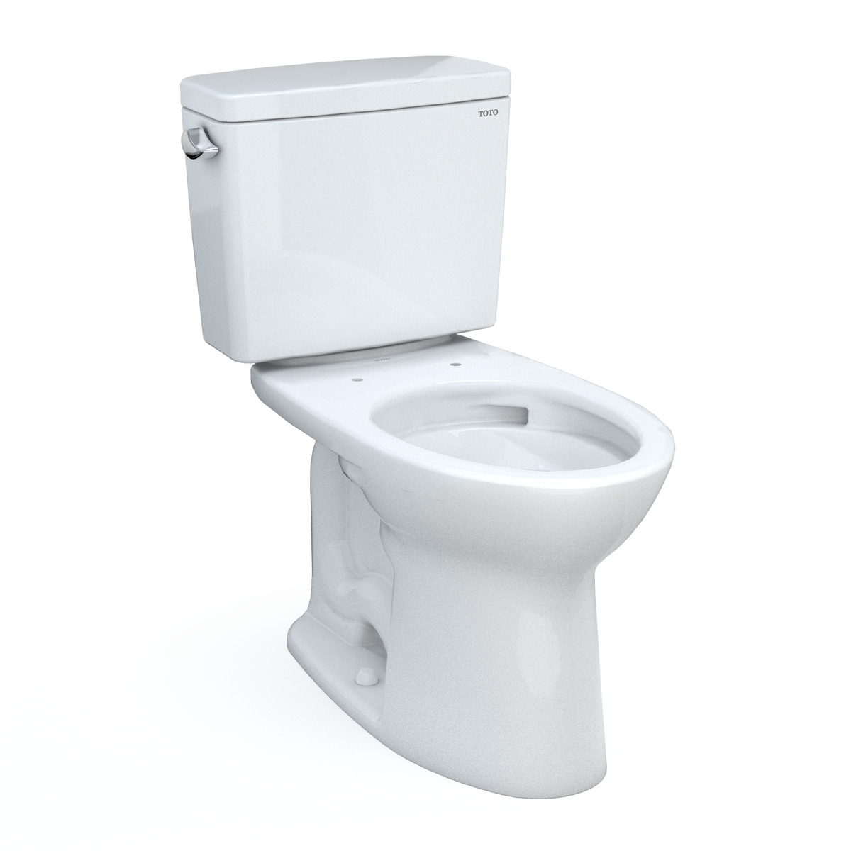 TOTO Drake Two-Piece Elongated 1.6 GPF Universal Height TORNADO FLUSH Toilet with CEFIONTECT and 10 Inch Rough-In, Cotton White - CST776CSFG.10#01