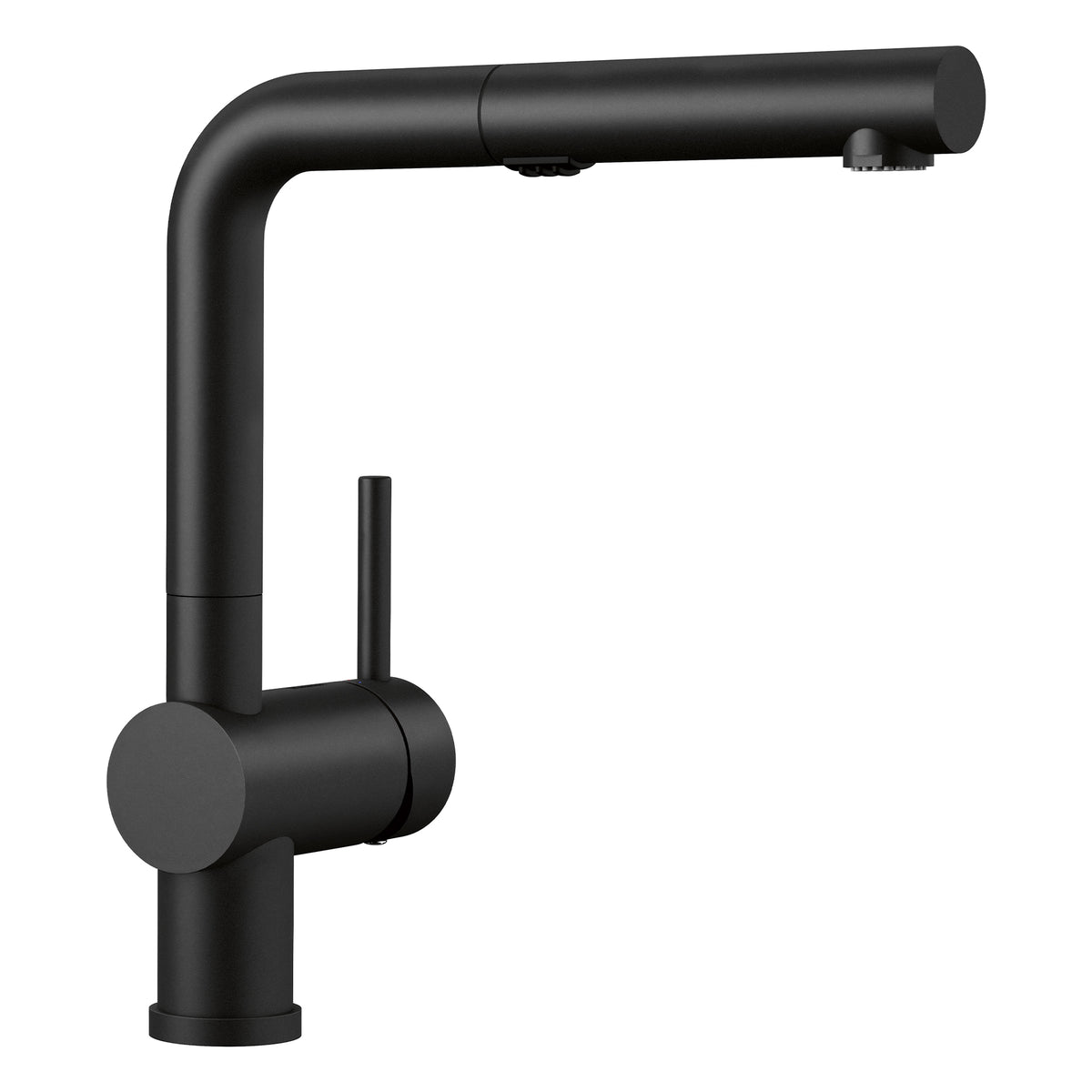 Blanco - 526374 - Linus Low Arc Pull-Out Dual-Spray Kitchen Faucet - Coal Black