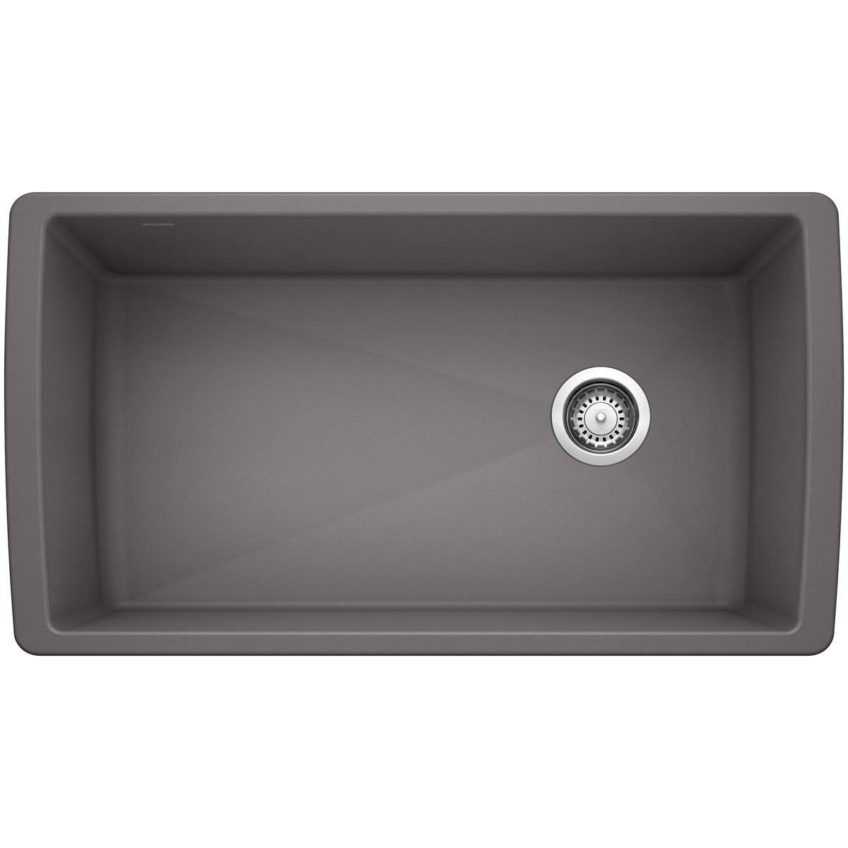 Blanco - 401627 - Diamond SILGRANIT 33" Super Single Undermount Kitchen Sink - Cinder