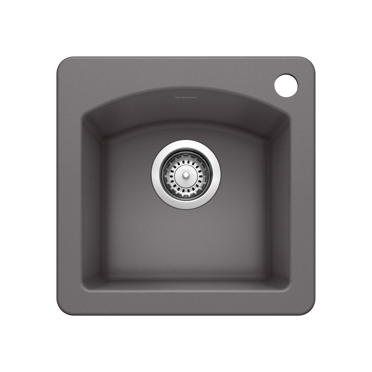 Blanco - 401405 - Diamond SILGRANIT 15" Dual Mount Bar Sink - Cinder