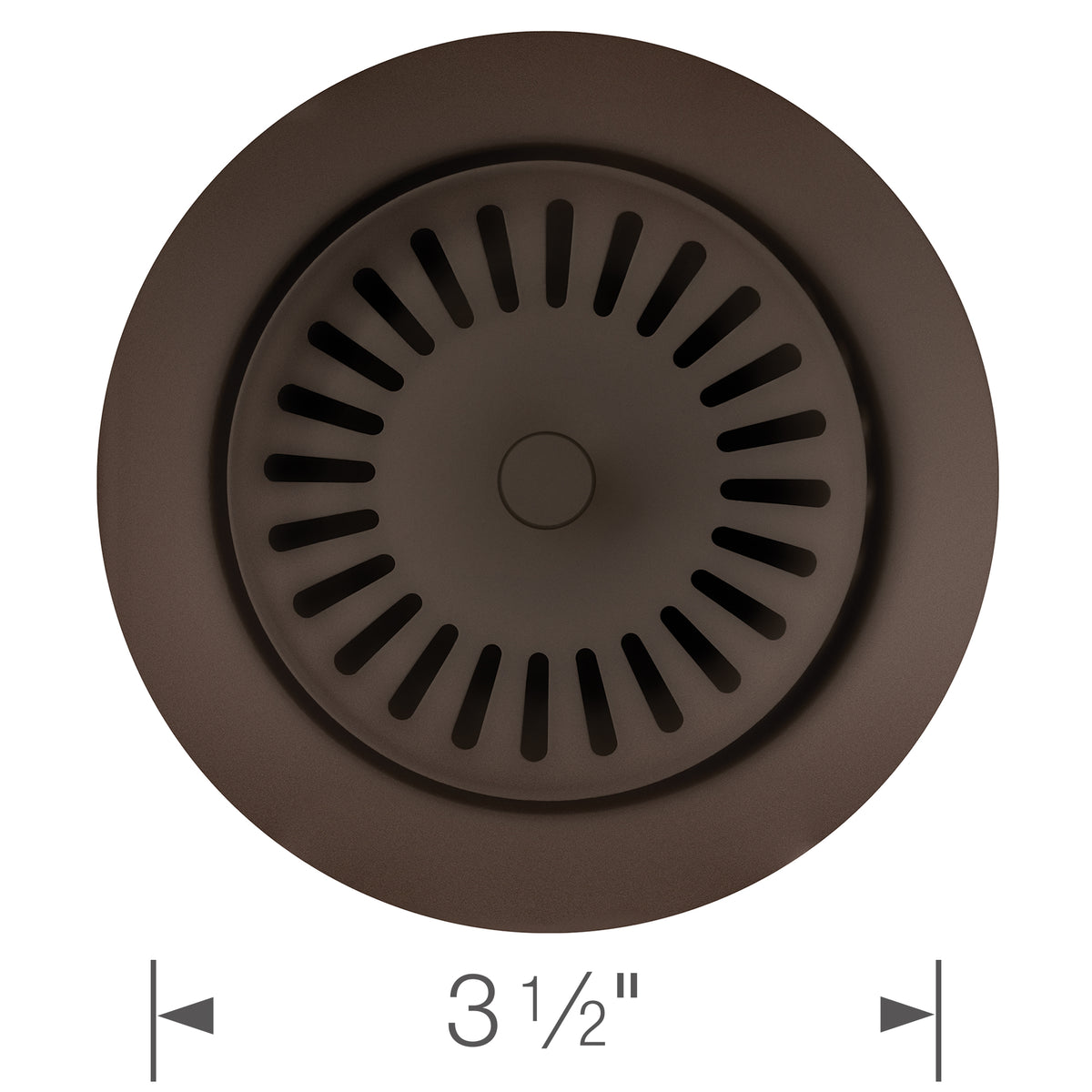 Blanco - 240330 - Color-Coordinated Metal Disposal Flange - Café - Dimension Shot