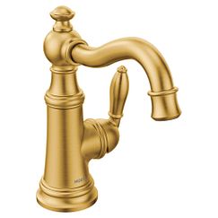 Moen S42107BG - Brushed gold one-handle bathroom faucet