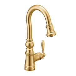 Moen S53004 - one-handle pulldown bar faucet - Brushed Gold