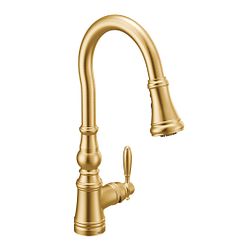 Moen S73004 - one-handle pulldown kitchen faucet - Brushed Gold
