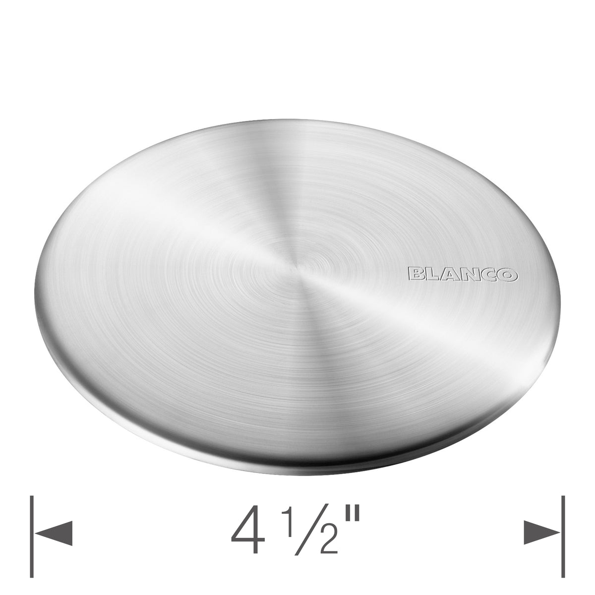 Blanco - 517666 - Capflow Decorative Drain Cover - Stainless - Pvd Steel - Dimension Shot