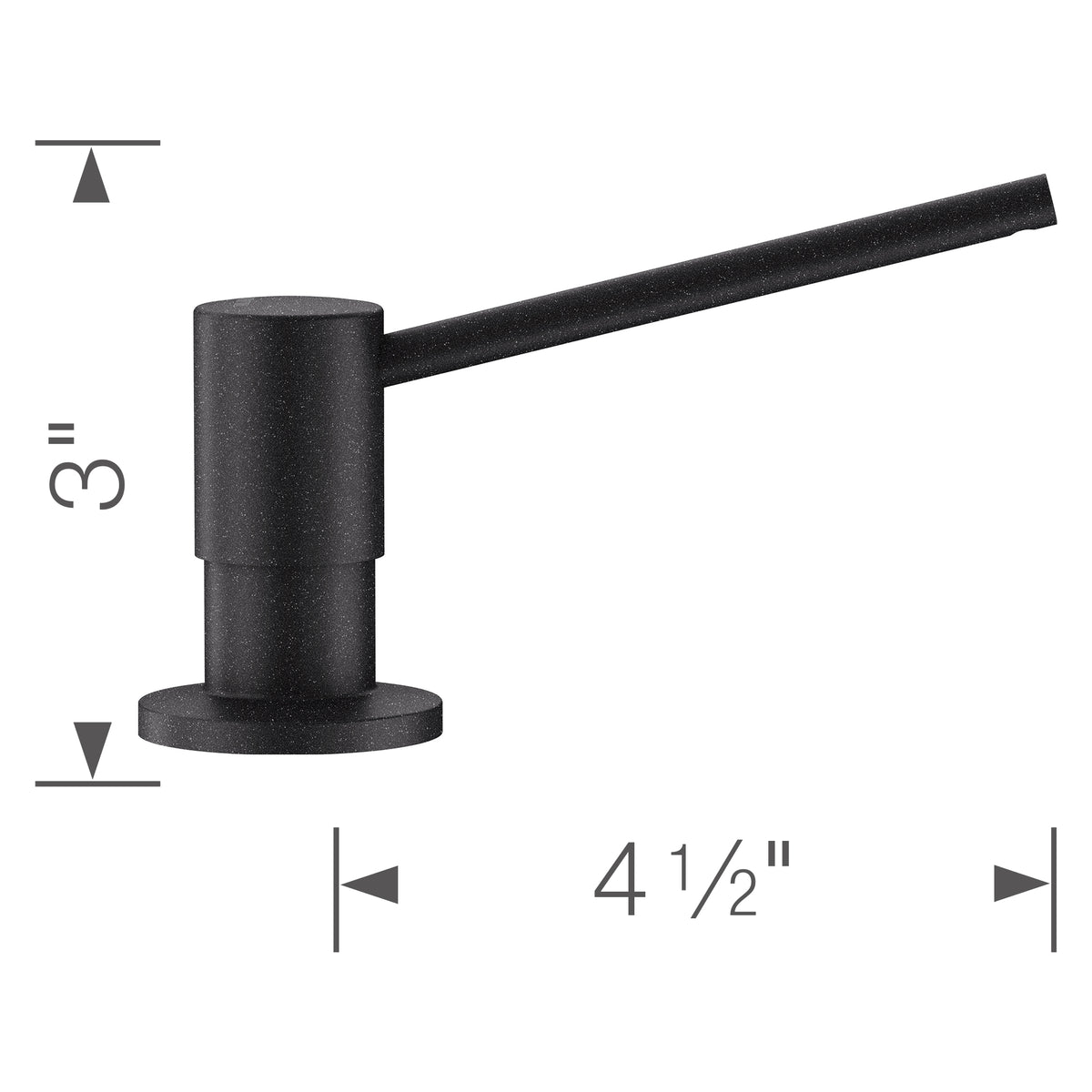 Blanco - 400693 - Torre Soap Dispenser - Anthracite - Dimension Shot