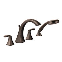 Moen T694 - two-handle roman tub faucet includes hand shower - Oil Rubbed Bronze