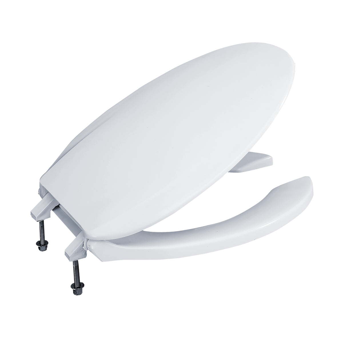 TOTO Elongated Open Front Commerical Toilet Seat with Lid, Cotton White - SC134#01