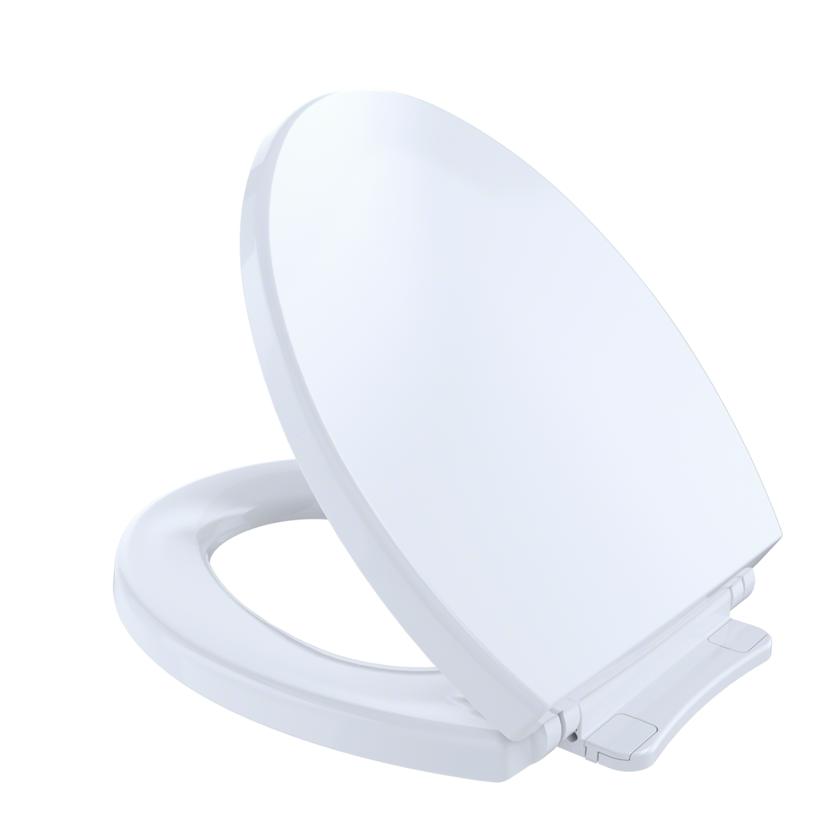 TOTO SoftCloseNon Slamming, Slow Close Round Toilet Seat and Lid,Cotton White - SS113#01