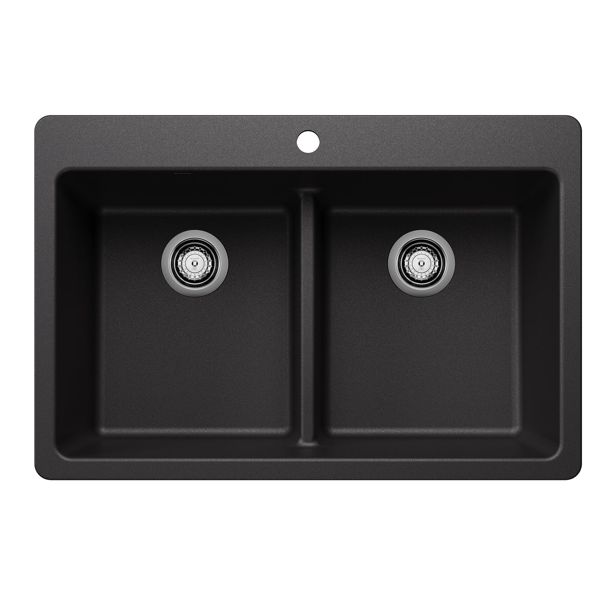 Blanco - 403635 - Liven SILGRANIT 33" 50/50 Double Bowl Dual Mount Kitchen Sink with Low Divide - Anthracite