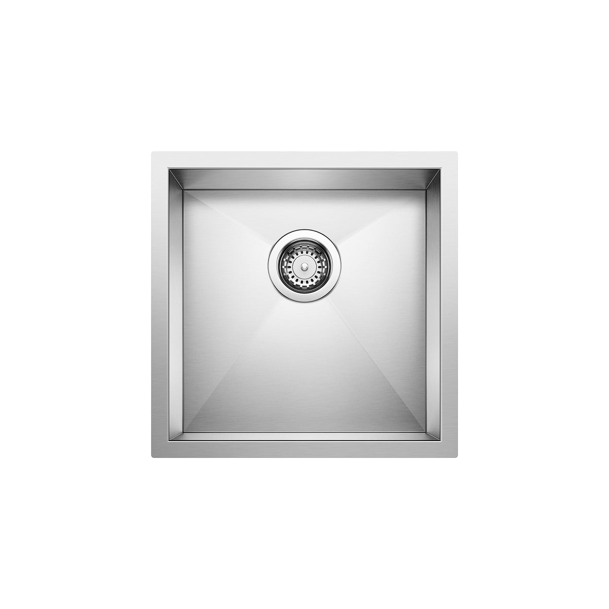 Blanco - 401245 - Quatrus R0 17" Stainless Steel Undermount Bar Sink - Satin Polish