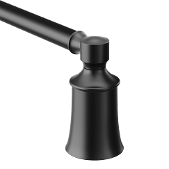 Moen YB2118BL - Matte black 18" towel bar