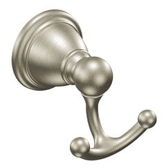 Moen YB2203BN - Brushed nickel double robe hook