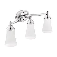 Moen YB2863CH - Chrome three globe bath light