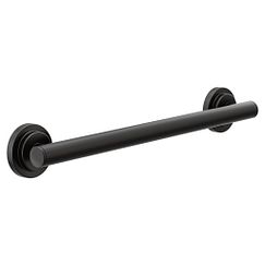 Moen YG0718BL - Matte black 18" designer grab bar