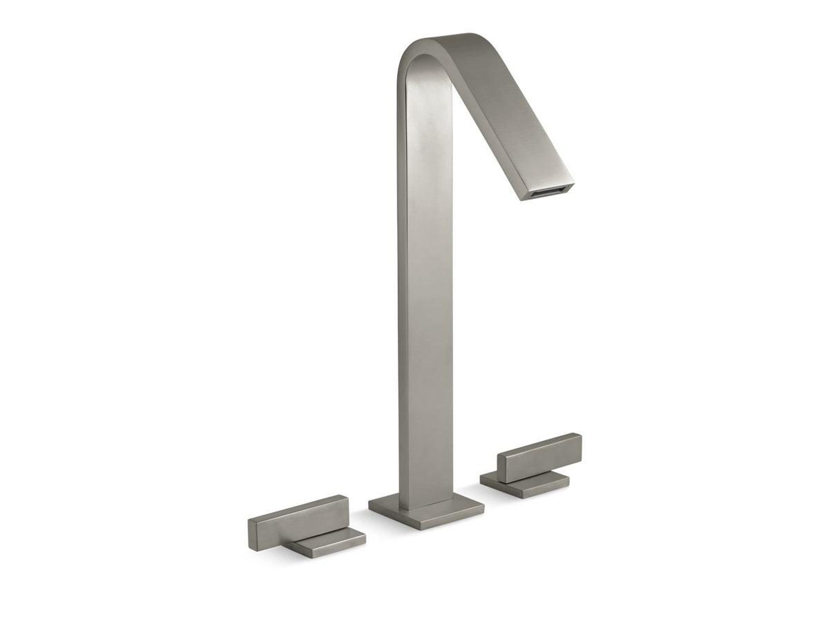 Loure Tall widespread bathroom sink faucet