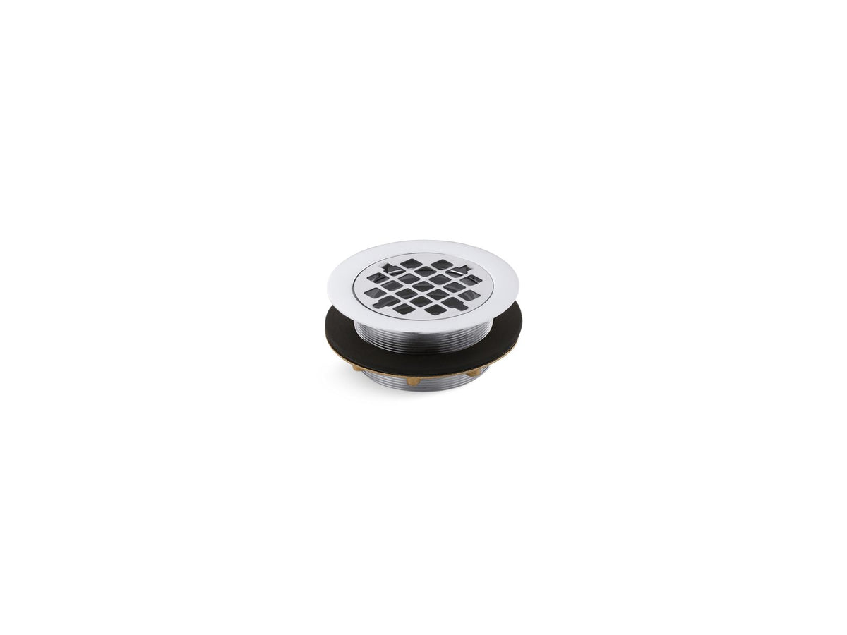 Kohler 9132-CP Round shower drain for use with plastic pipe, gasket included