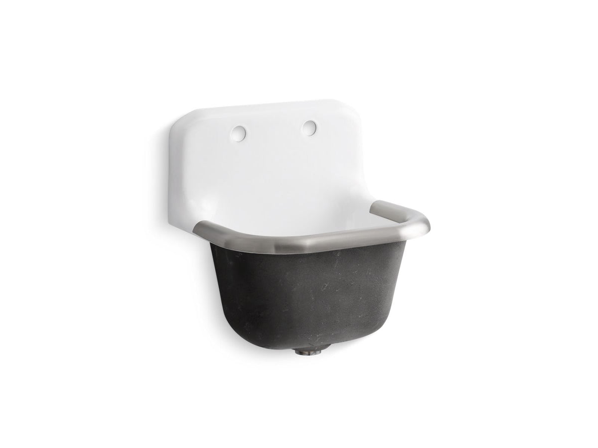 Kohler 6714-0 Bannon 22-1/4" wall-mount service sink