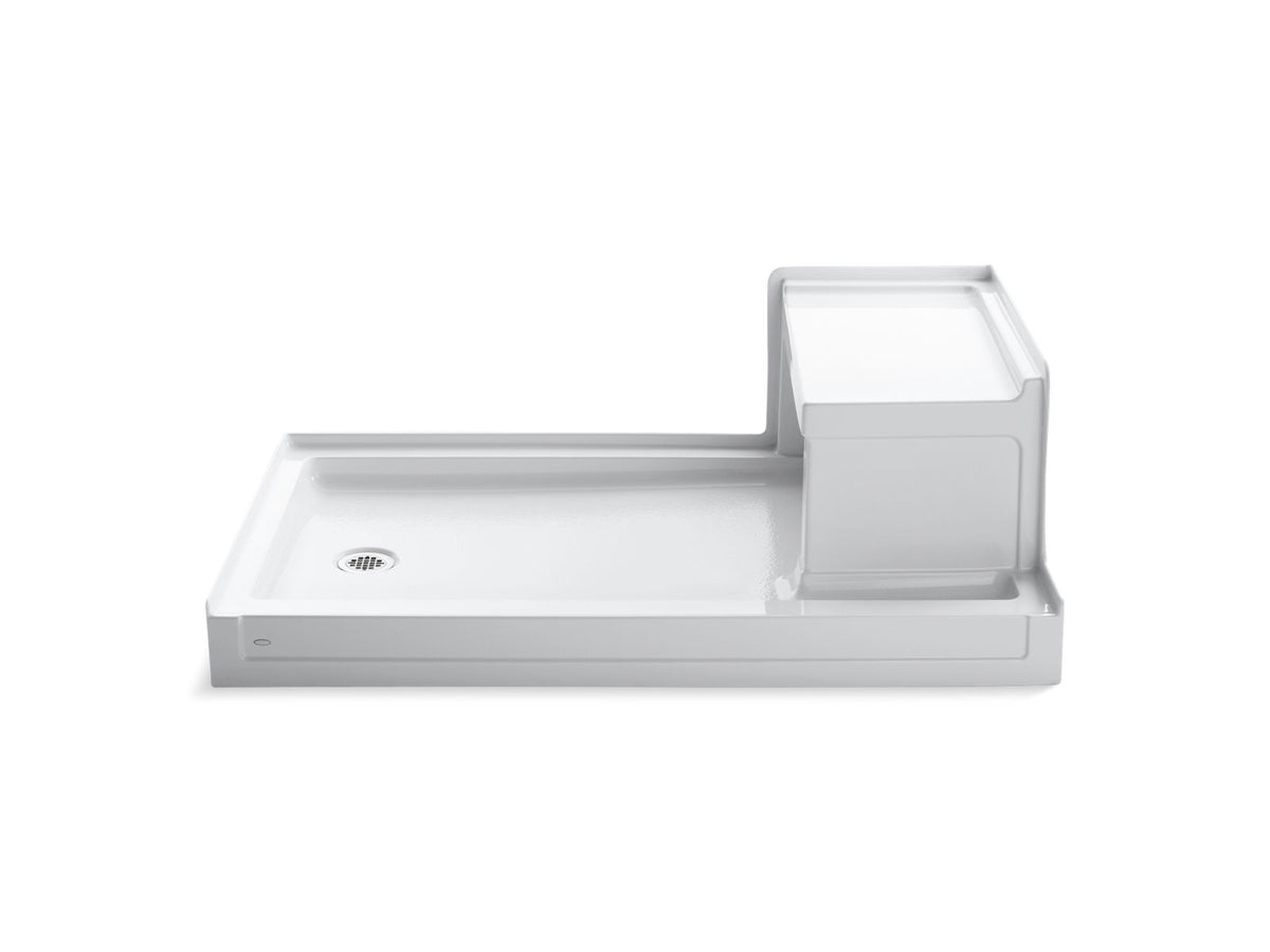 Kohler 1979-0 Tresham 60" x 36" alcove shower base, left drain