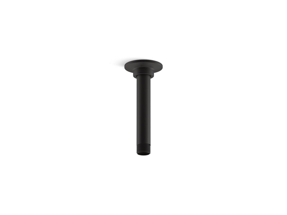 Kohler 7394-BL 6" ceiling-mount single-function rainhead arm and flange