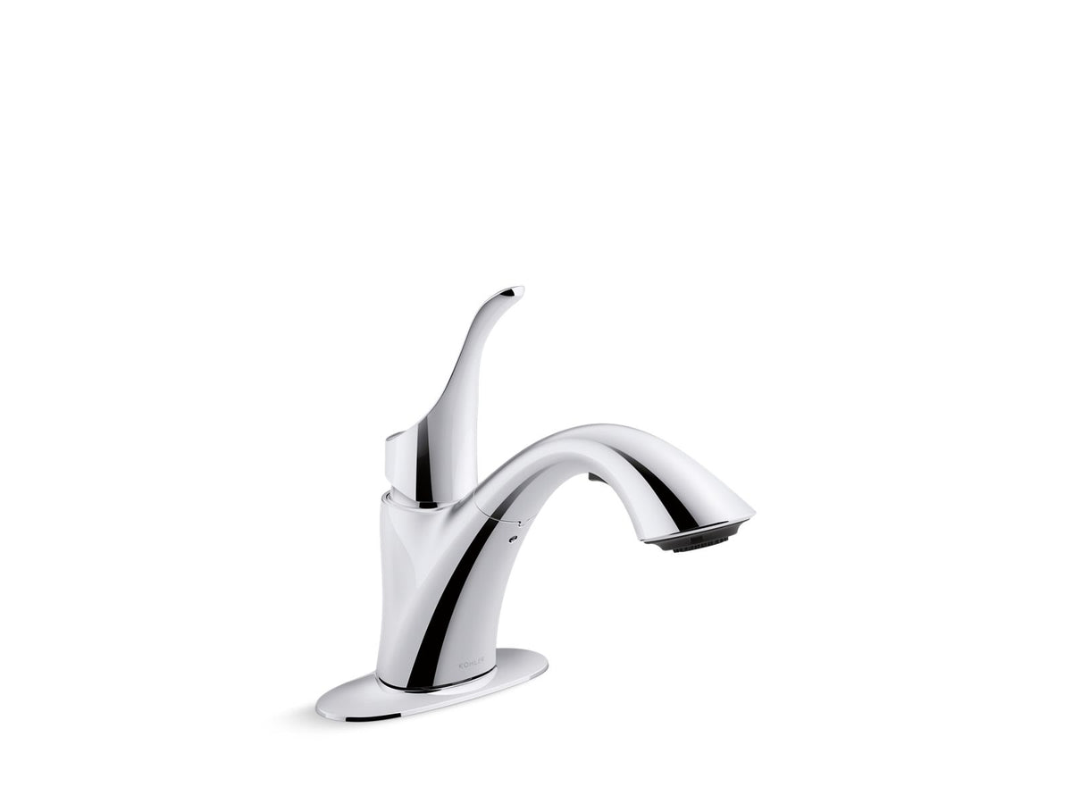 Kohler 22035-CP Simplice Pull-out laundry sink faucet with two-function sprayhead
